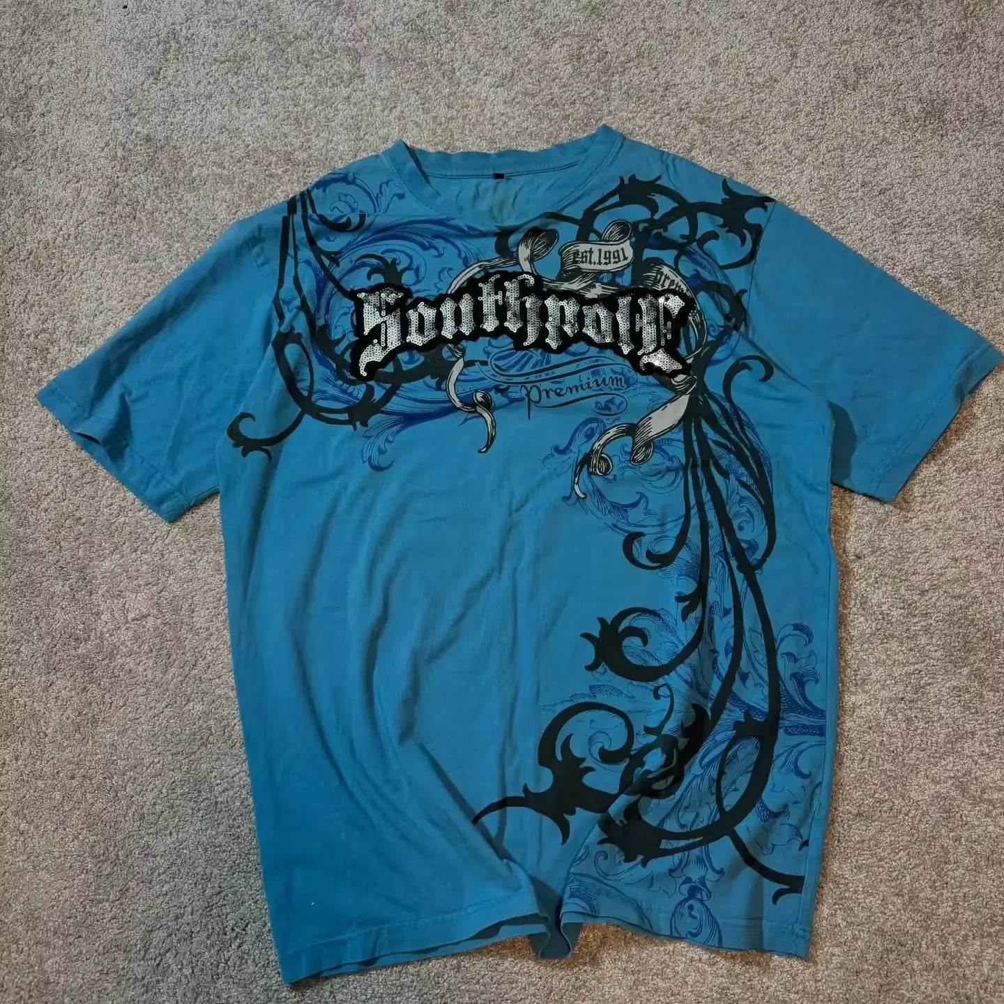 Affliction Bestseller Y2K Gothic Men T Shirt Skull Cross Bones Dark Aesthetic Men Retro Streetwear Trendy Street Oversized Tops