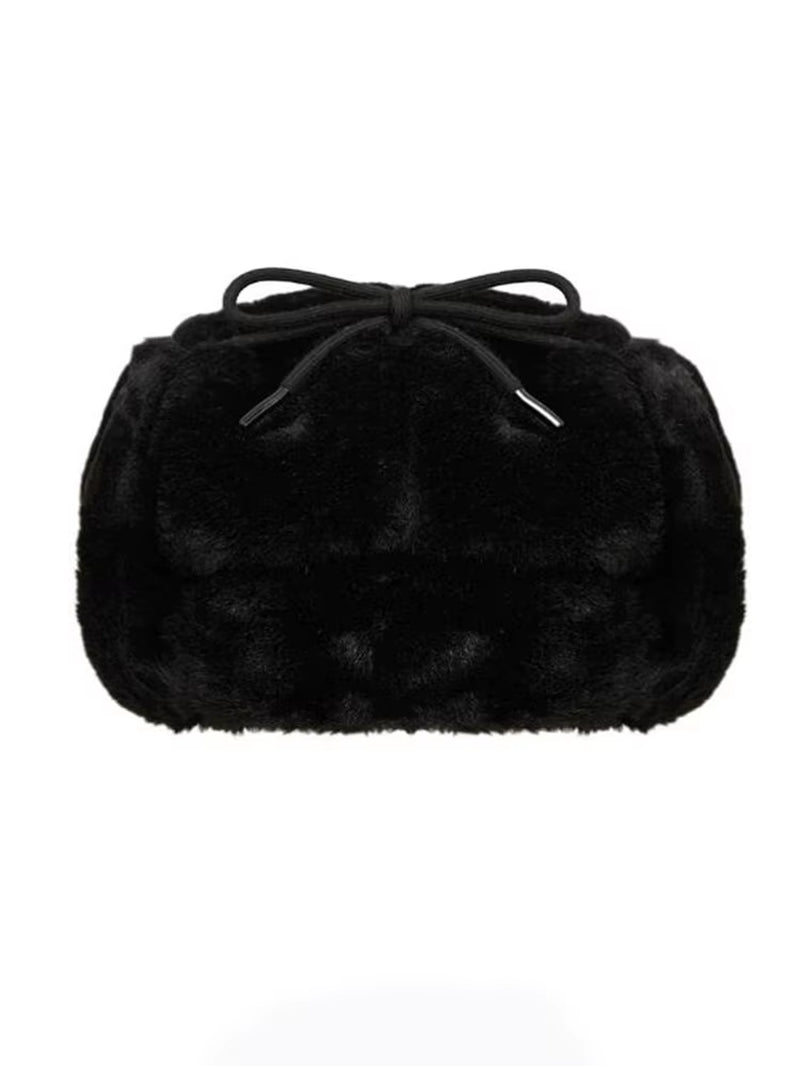 Winter Warm Ushanka Hat Black Y2K Hat Hot Sale Women'S Cap Trapper Woman Ski Hats Caps