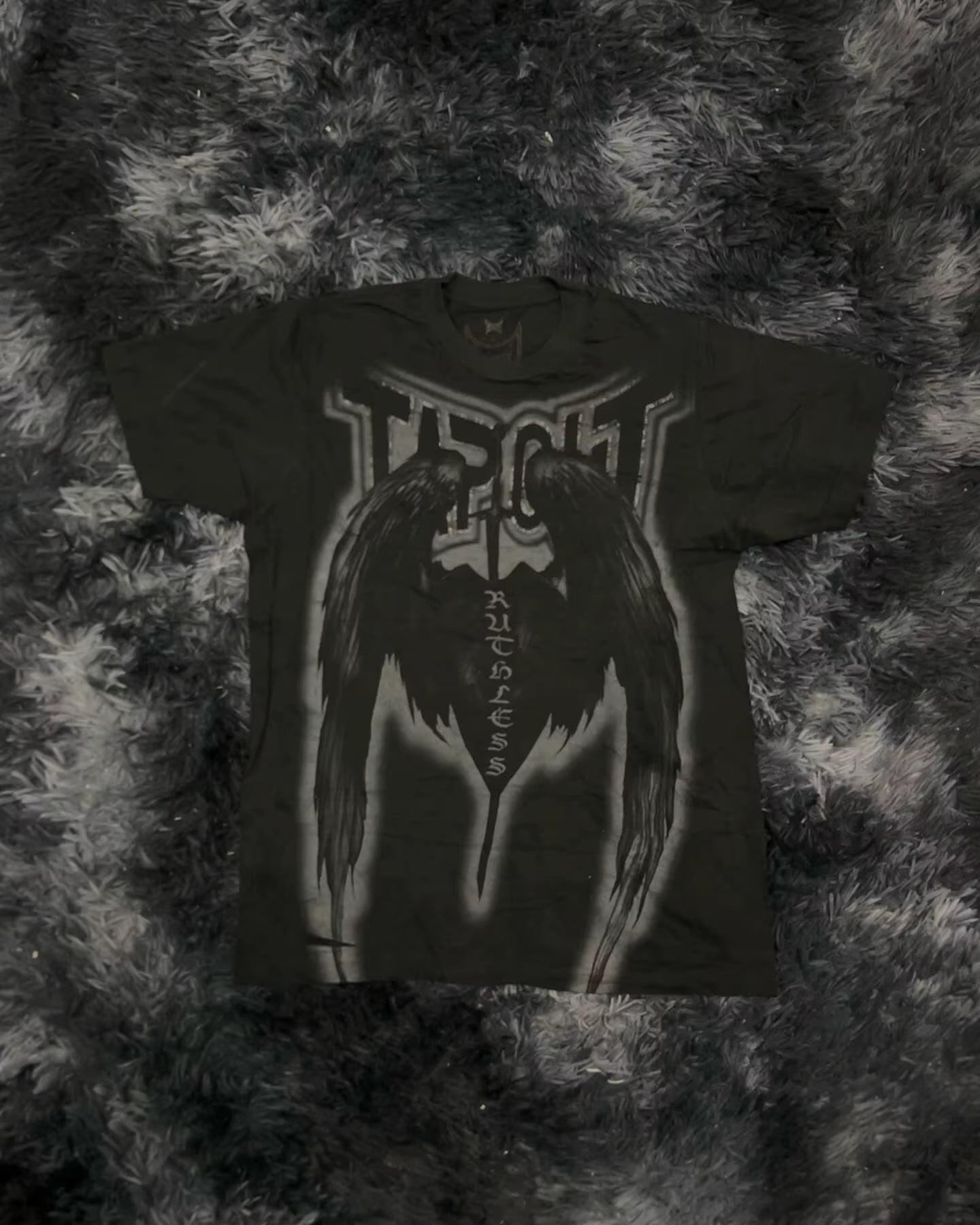 Affliction Bestseller Y2K Gothic Men T Shirt Skull Cross Bones Dark Aesthetic Men Retro Streetwear Trendy Street Oversized Tops