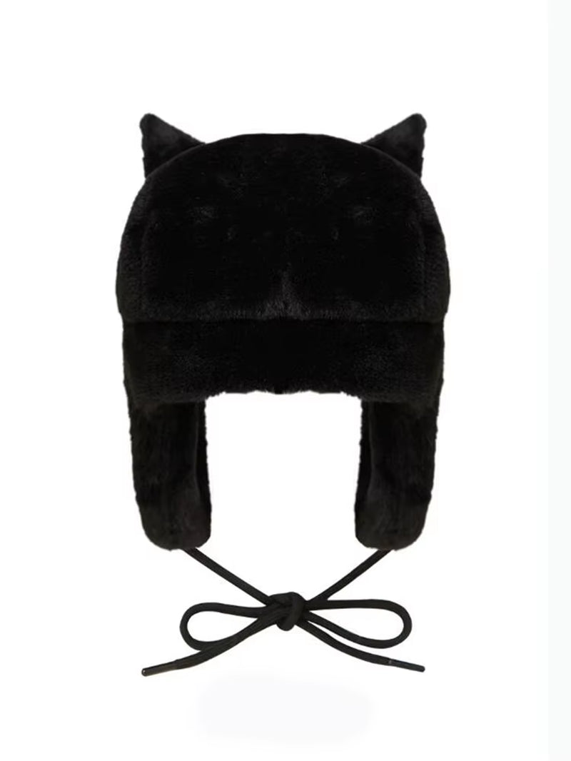 Winter Warm Ushanka Hat Black Y2K Hat Hot Sale Women'S Cap Trapper Woman Ski Hats Caps