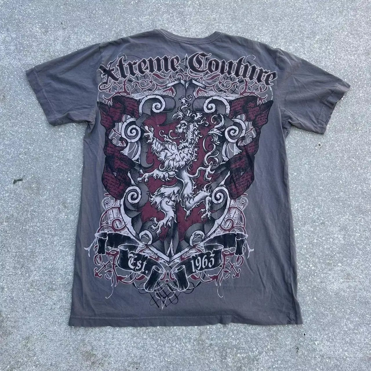 Affliction Bestseller Y2K Gothic Men T Shirt Skull Cross Bones Dark Aesthetic Men Retro Streetwear Trendy Street Oversized Tops