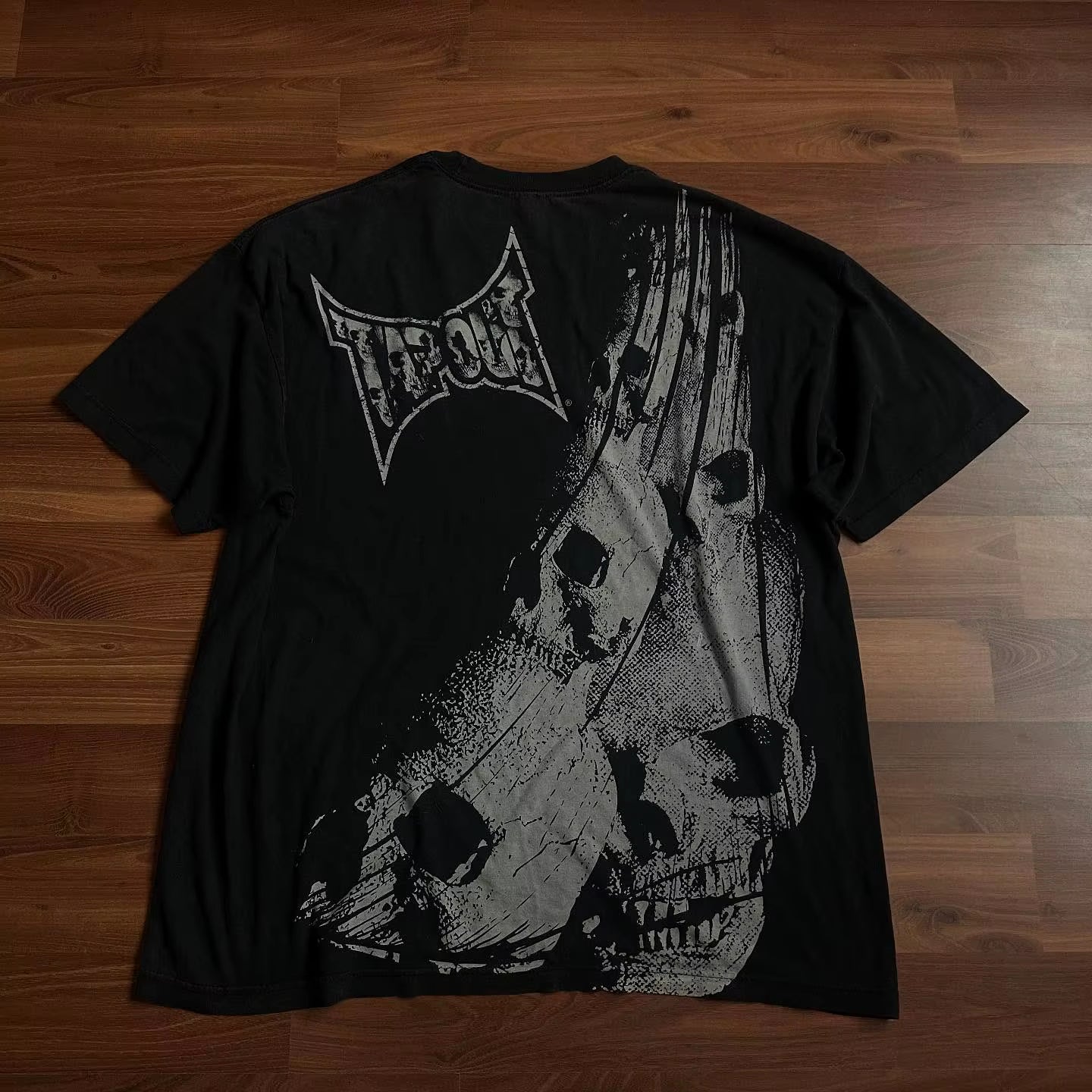 Affliction Bestseller Y2K Gothic Men T Shirt Skull Cross Bones Dark Aesthetic Men Retro Streetwear Trendy Street Oversized Tops