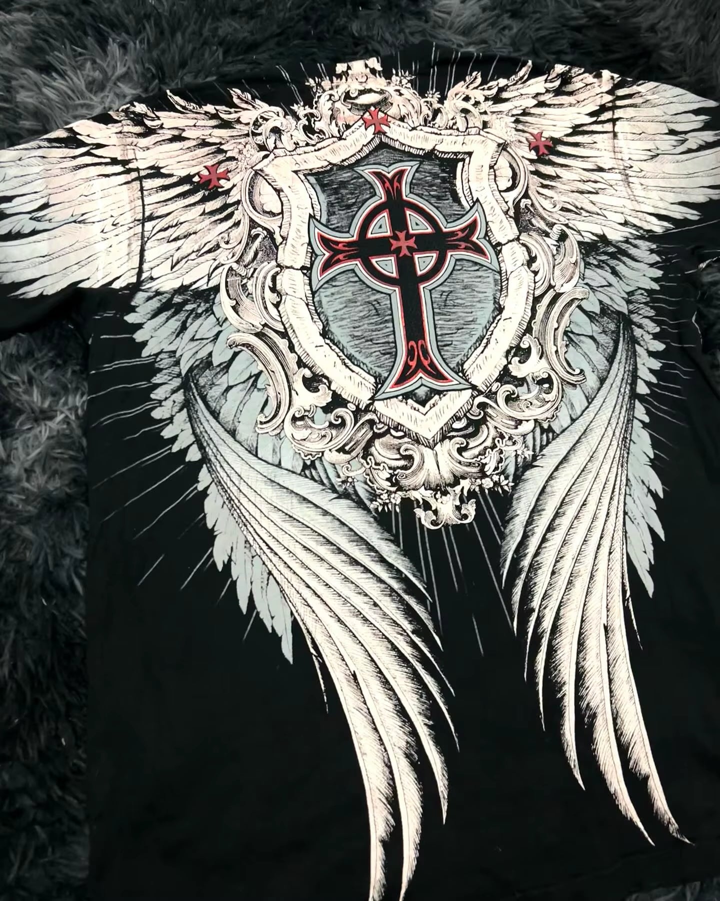 Affliction Bestseller Y2K Gothic Men T Shirt Skull Cross Bones Dark Aesthetic Men Retro Streetwear Trendy Street Oversized Tops